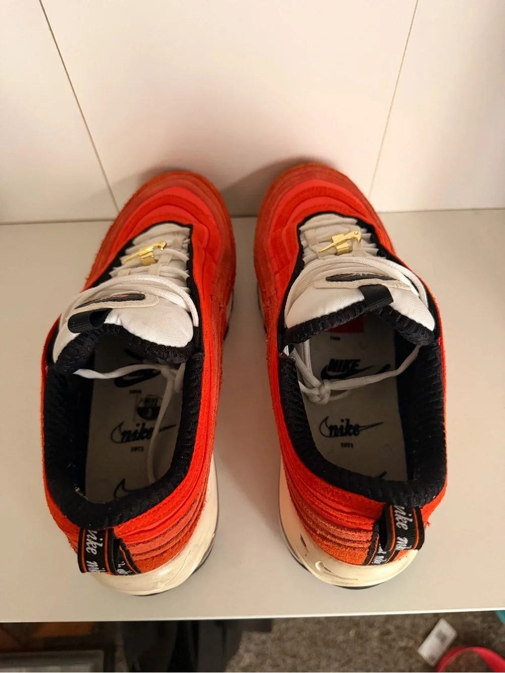 Nike Air Max 97 SE‎ Running Club Sneakers Men’s Size 8 Orange Red DB0246-800
